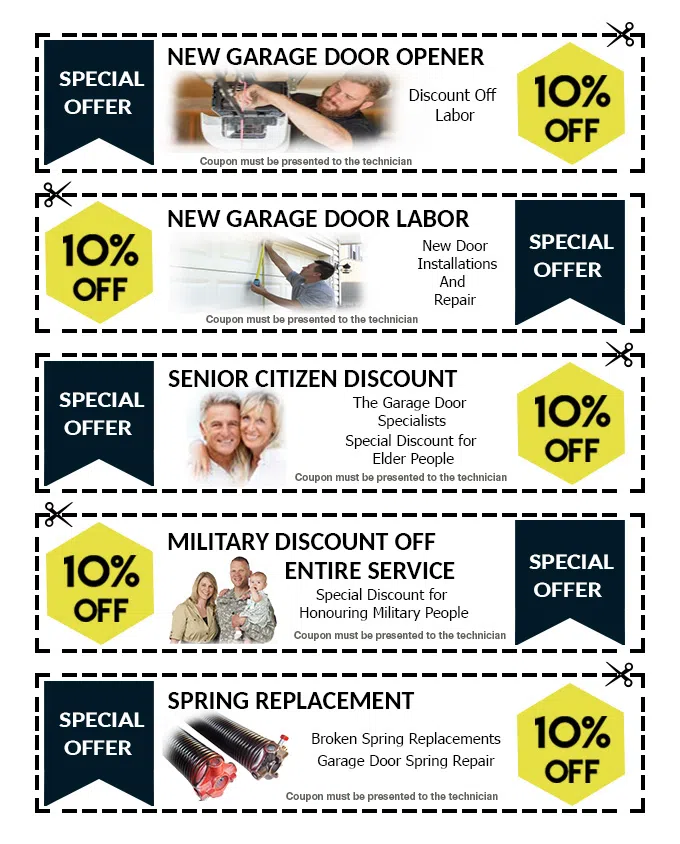 Garage Door And Opener Repairs Great Falls, VA 703-454-9980 - coupons