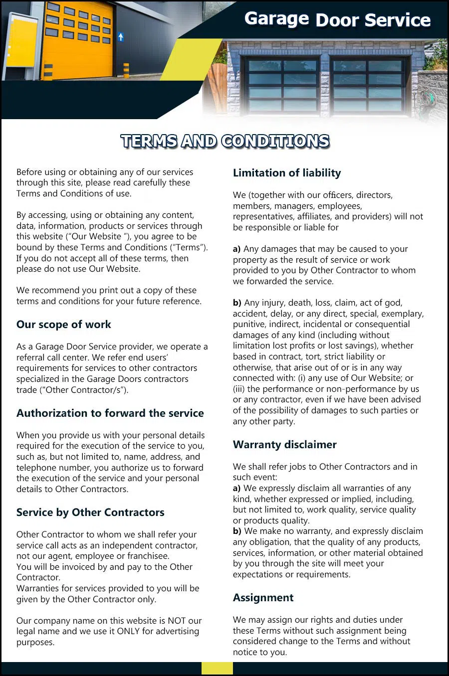 Garage Door And Opener Repairs Great Falls, VA 703-454-9980